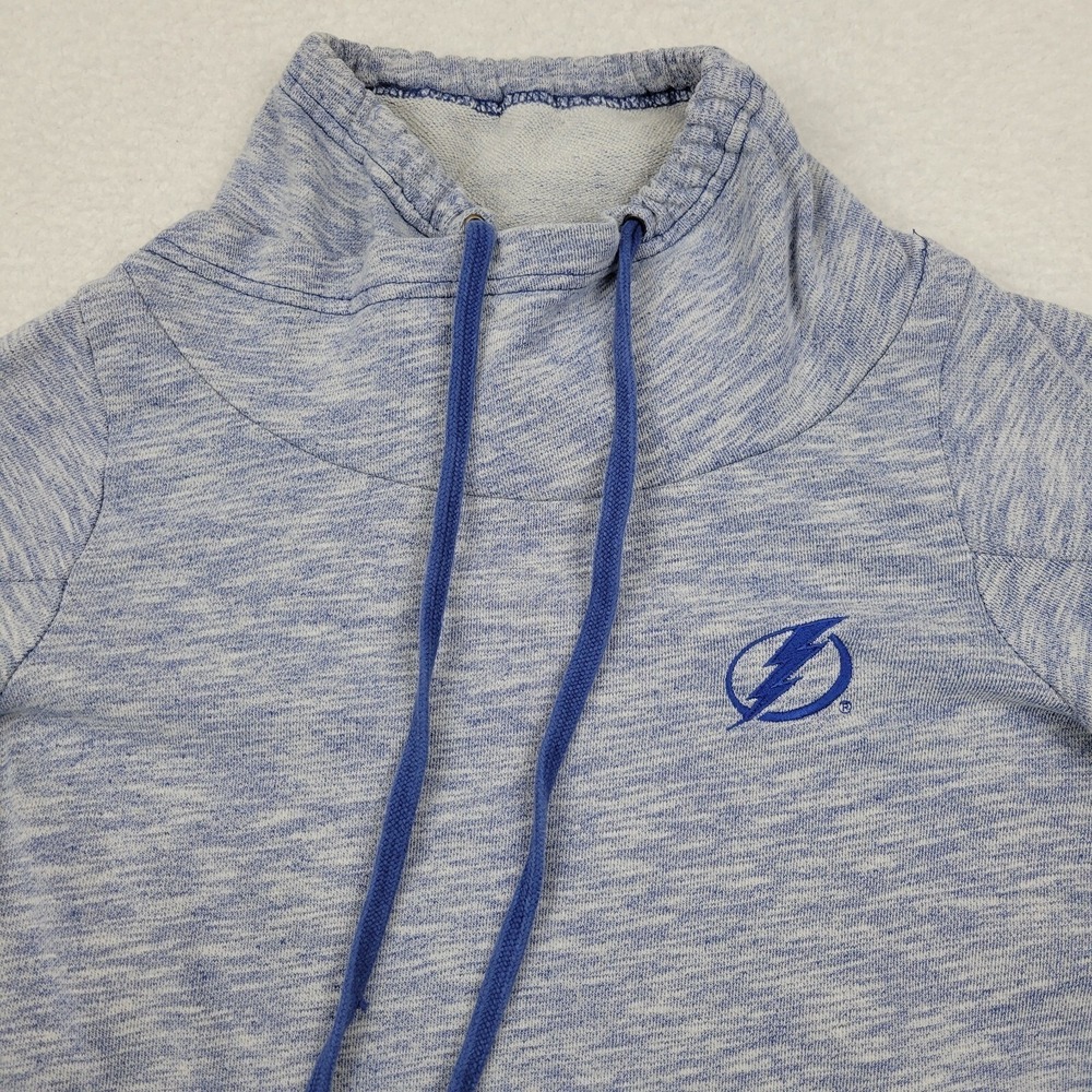 Antigua Tampa‎ Bay Lighting Cowl Neck Pullover Womens Medium M Blue Cotton NHL
